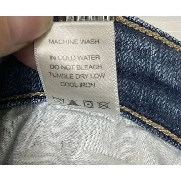 Judy Blue Jeans Size 9/29 Womens Slim Fit 9” Rise Dark Wash Blue Denim - Picture 14 of 14